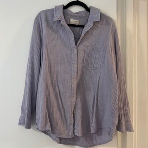 Universal Thread Lavender Cotton Button Down Size Large